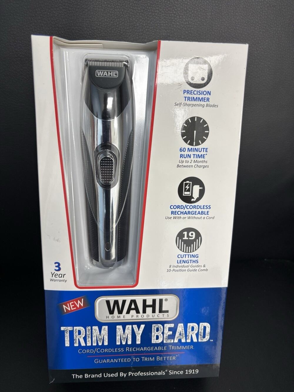 Wahl Trim My Beard Trimmer - Cord/Cordless - 19 Cutting Lengths
